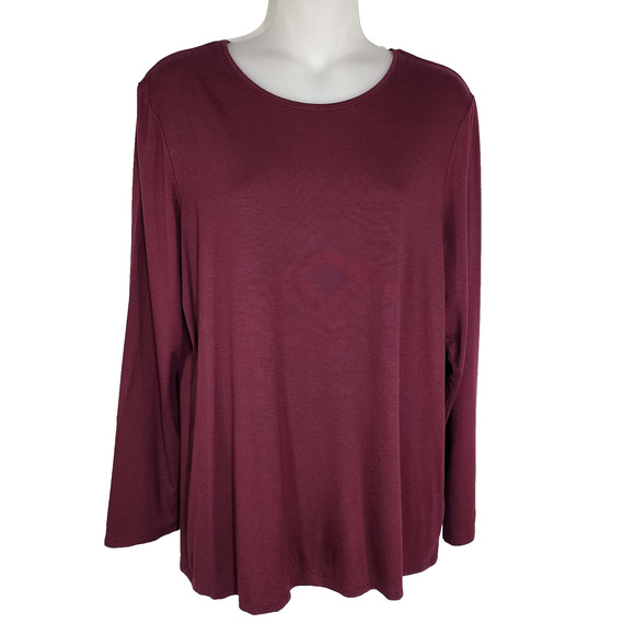 Chico's Womens Ultimate Tee Large Long Sleeve Round Neck Layering Casual Knit - Picture 1 of 8